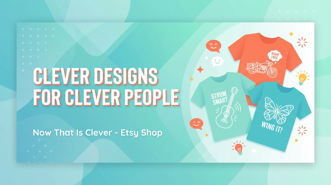 Now That Is Clever - Etsy Shop - Clever Designs for Clever People - 184+ Unique Designs, 5-Star Rated, Fast Shipping